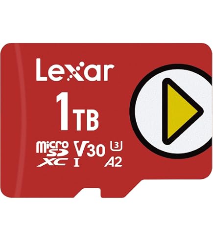 Amazon | Lexar 1TB Play Blue Micro SDカード UHS-I C10 U3 V30 A2 4K